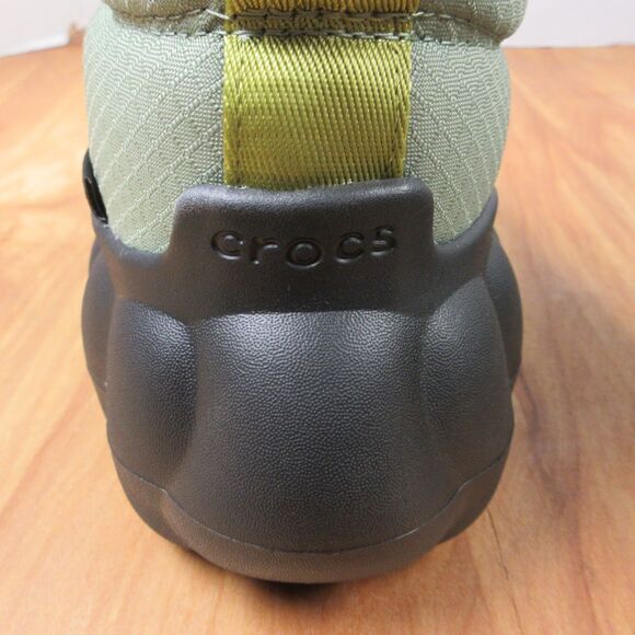 CROCS Overpuff Cordura Shorty Shoes Boots Booties Womens 8 Moss Green Black NWT - Picture 5 of 13